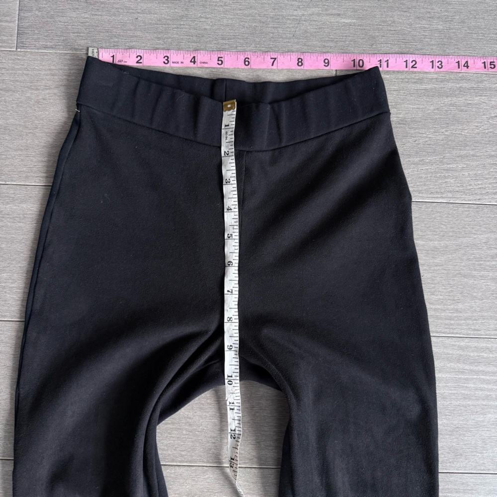 Wolford Estella Faux Suede Leggings Black Size 4 Mixed Media Velour Skinny Pant - Picture 15 of 16